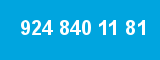 924 840 11 81 924 840 11 81